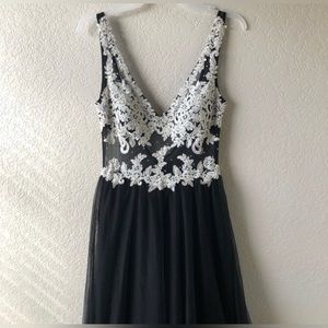 Black & White Prom Dress